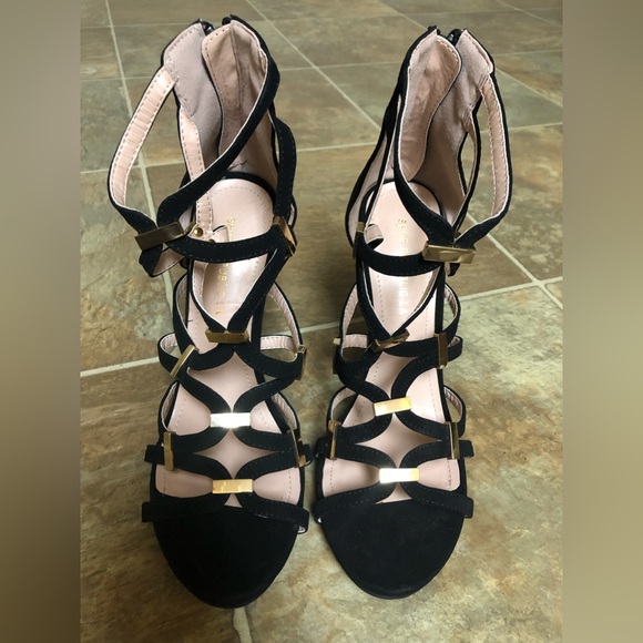 WOMENS HIGH HEEL SANDALS BY SHOE REPUBLIC SIZE 8.5 - Picture 7 of 11